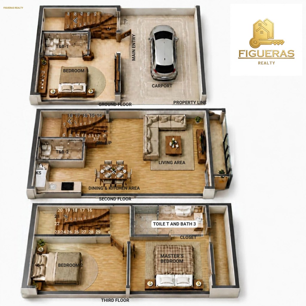 3 storey townhouse for sale in quezon city | Figueras Realty