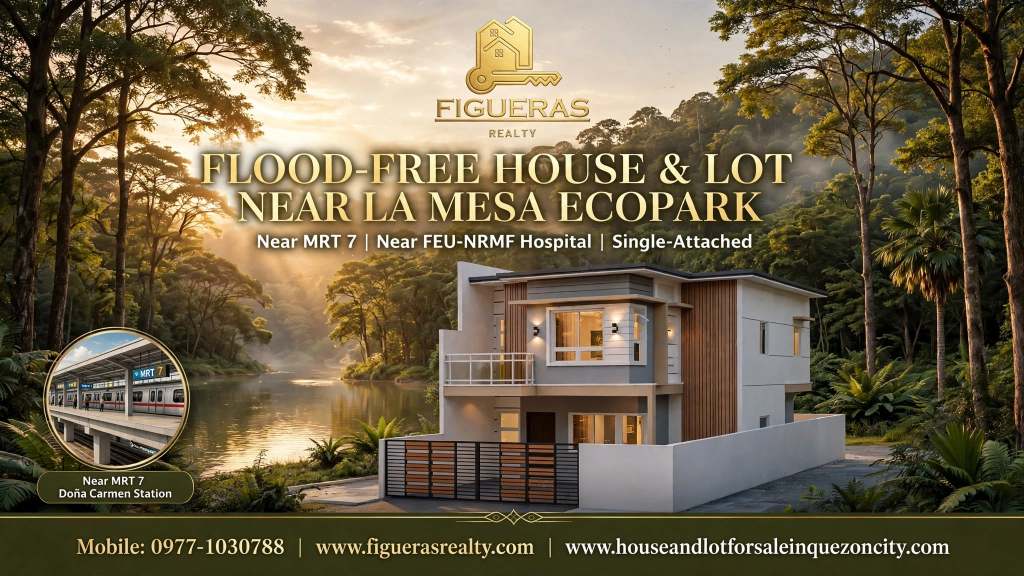 house and lot for sale in quezon city | near La Mesa Ecopark | MRT 7 Dona Carmen Station | East Fairview | Figueras Realty